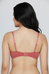 Zivame Padded Non Wired Medium Coverage Tshirt Bra - Faded Rose — thumbnail 3